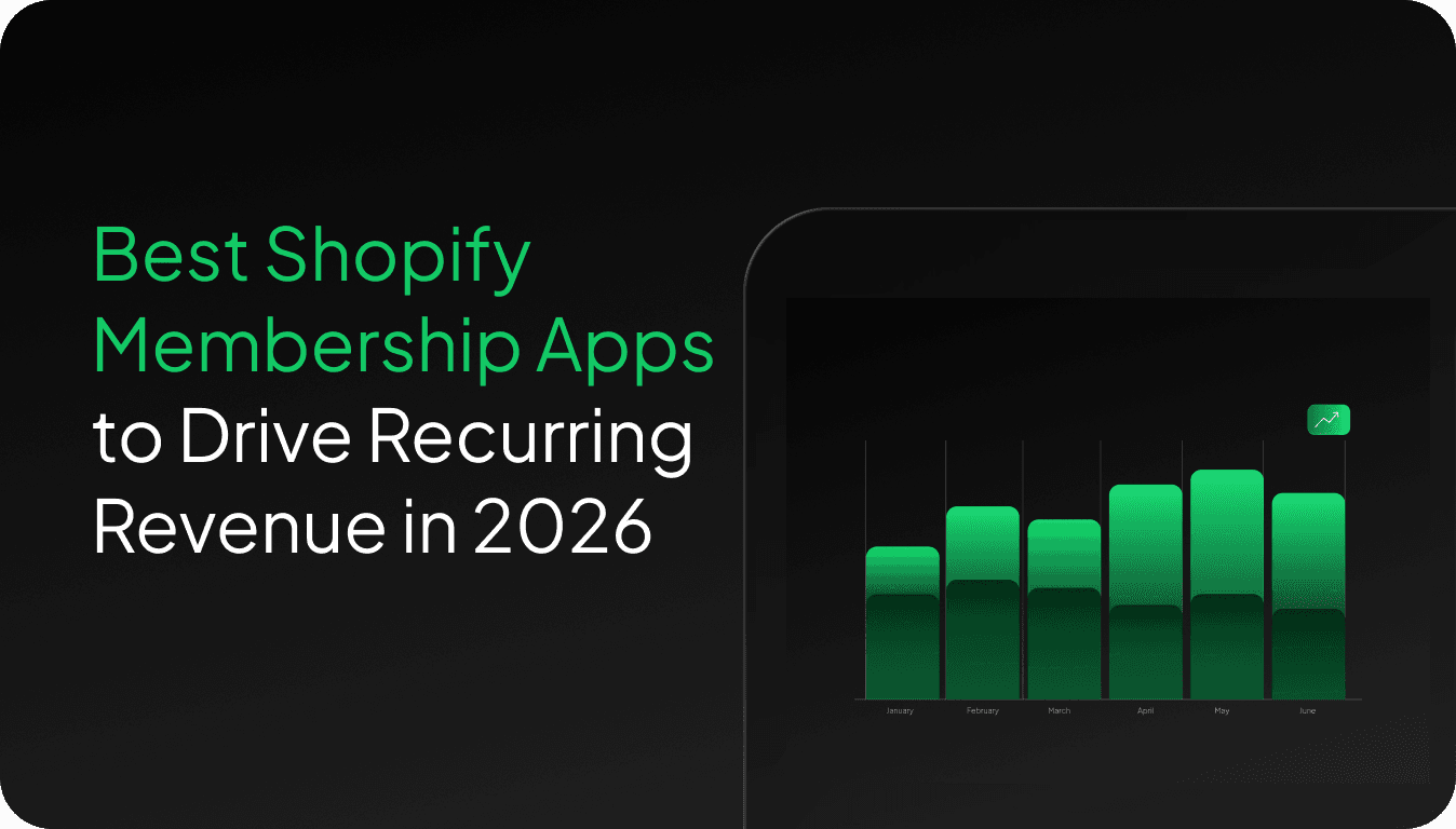 Best Shopify membership apps dashboard showing recurring revenue growth and customer retention analytics for DTC brands