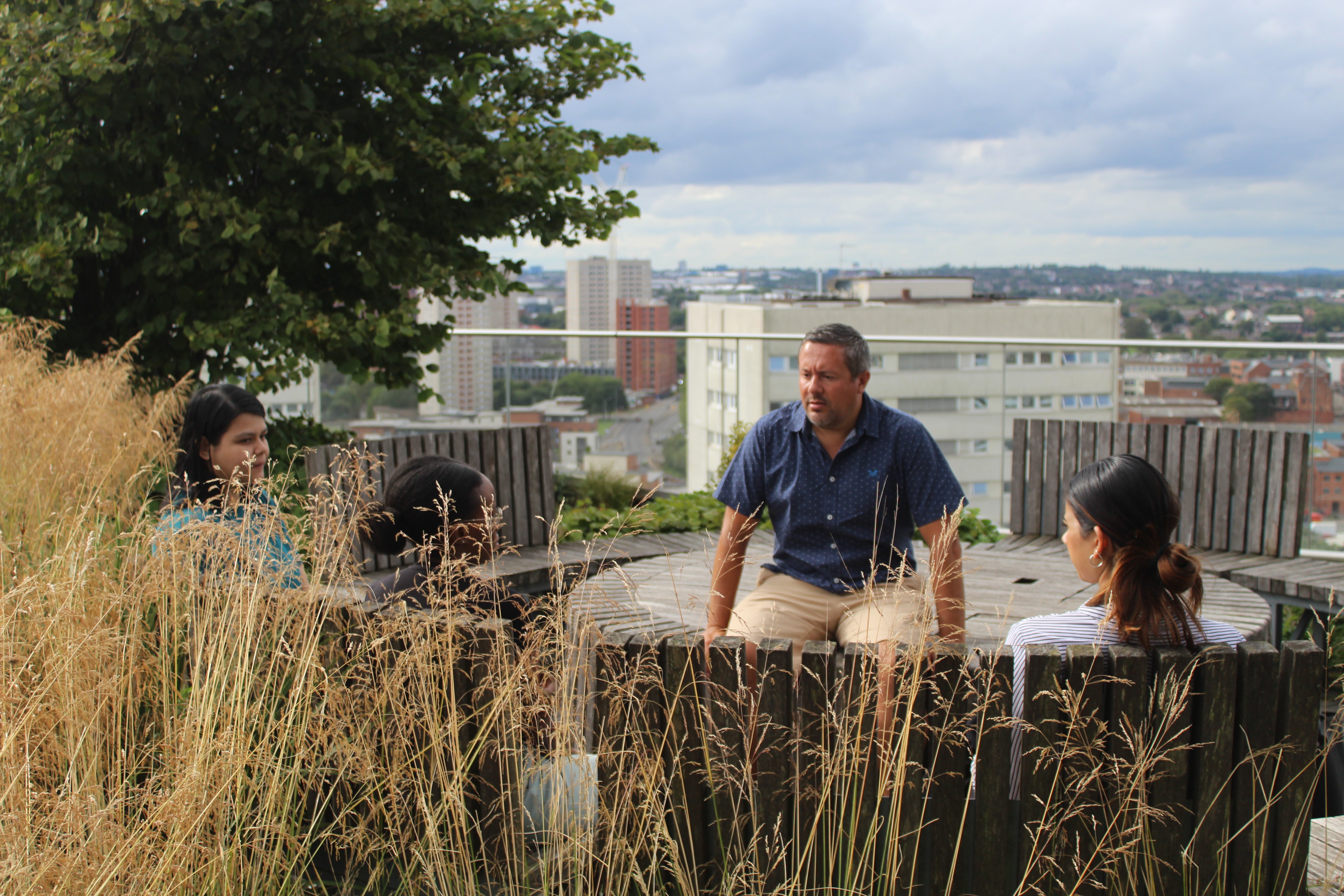 The Brand Strategy team member leading a research session in a venue - ethnography, focus group