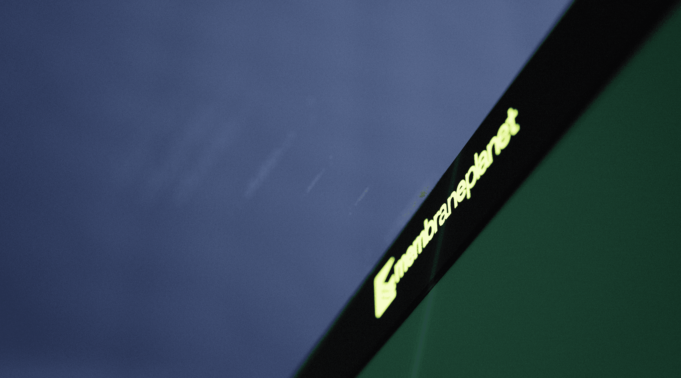 Close-up of a membrane panel with an LCD screen and backlighting for enhanced visibility