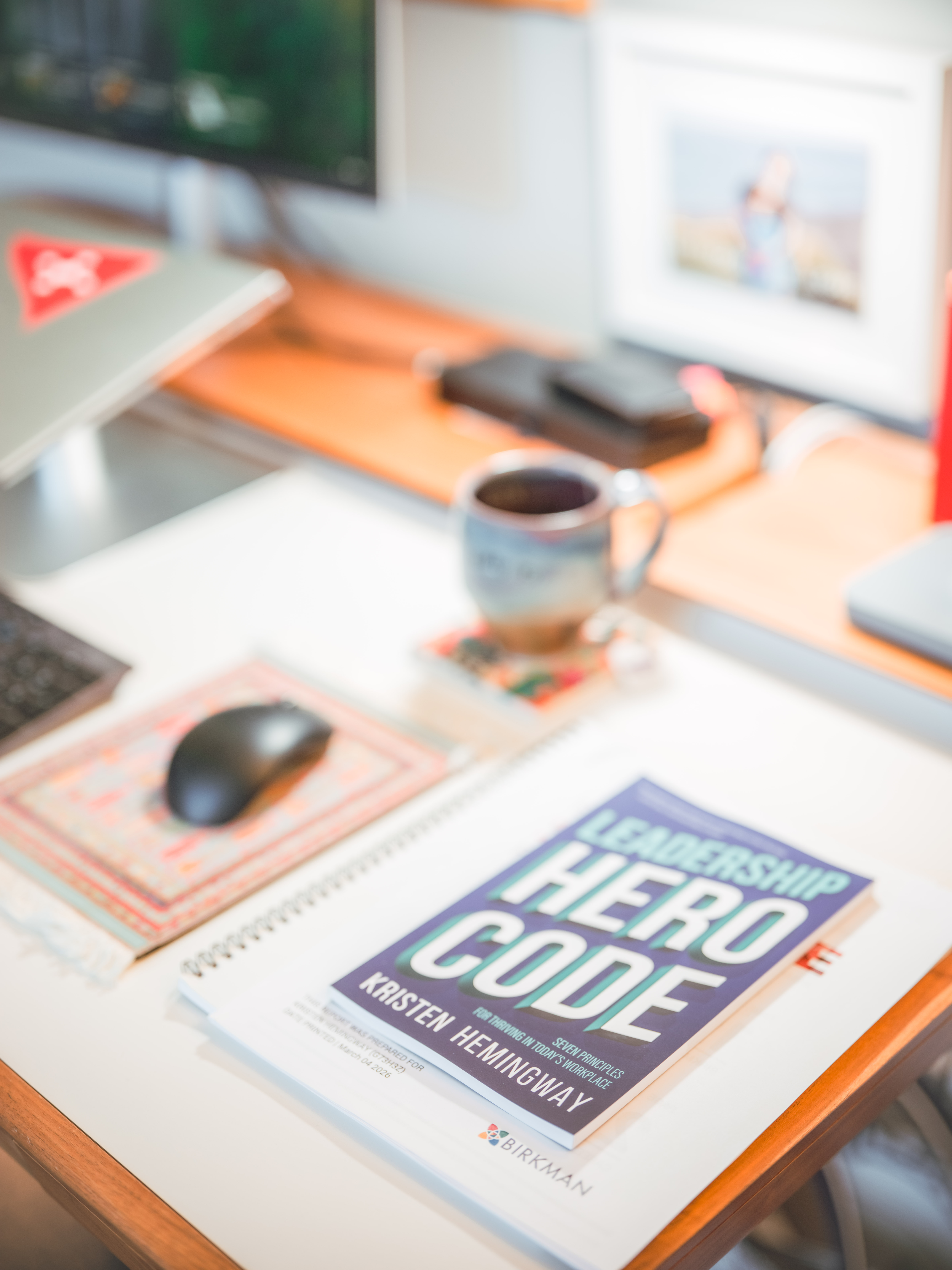 Book siting on a desk