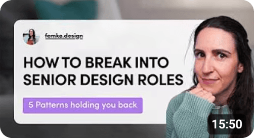 Break into senior design roles, YouTube