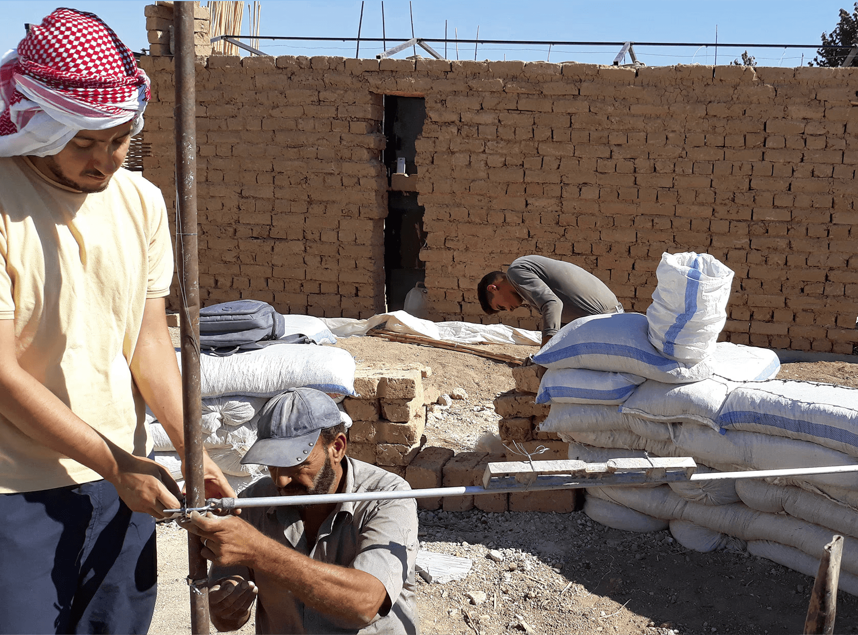 metmar.studio: Earthbag Dome Construction