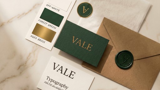 brand identity design typography business card visual identity