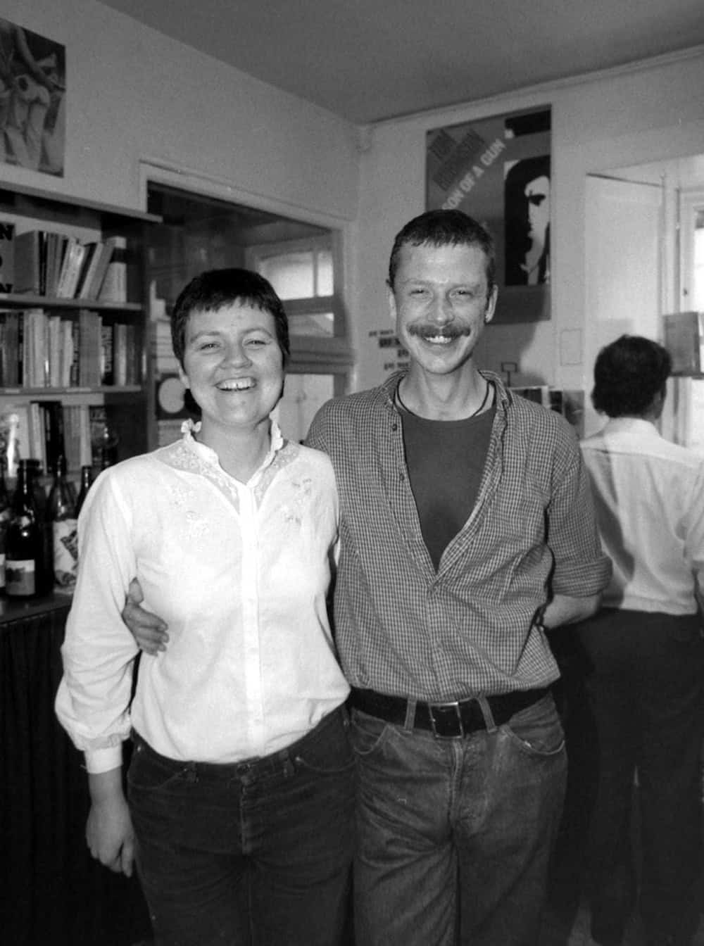 Co-founders Sigrid Nielsen and Bob Orr at the bookshop's first birthday. Credit: Malcolm Rix