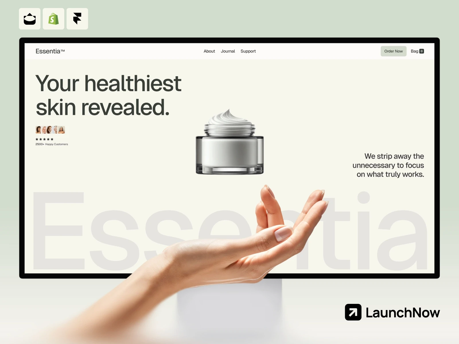 Essentia Framer template