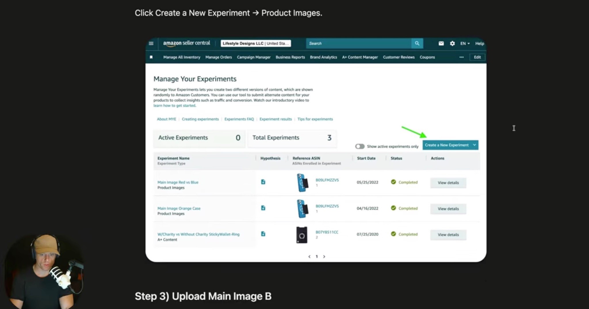 Creating A/B Test Experiments for Amazon Main Images