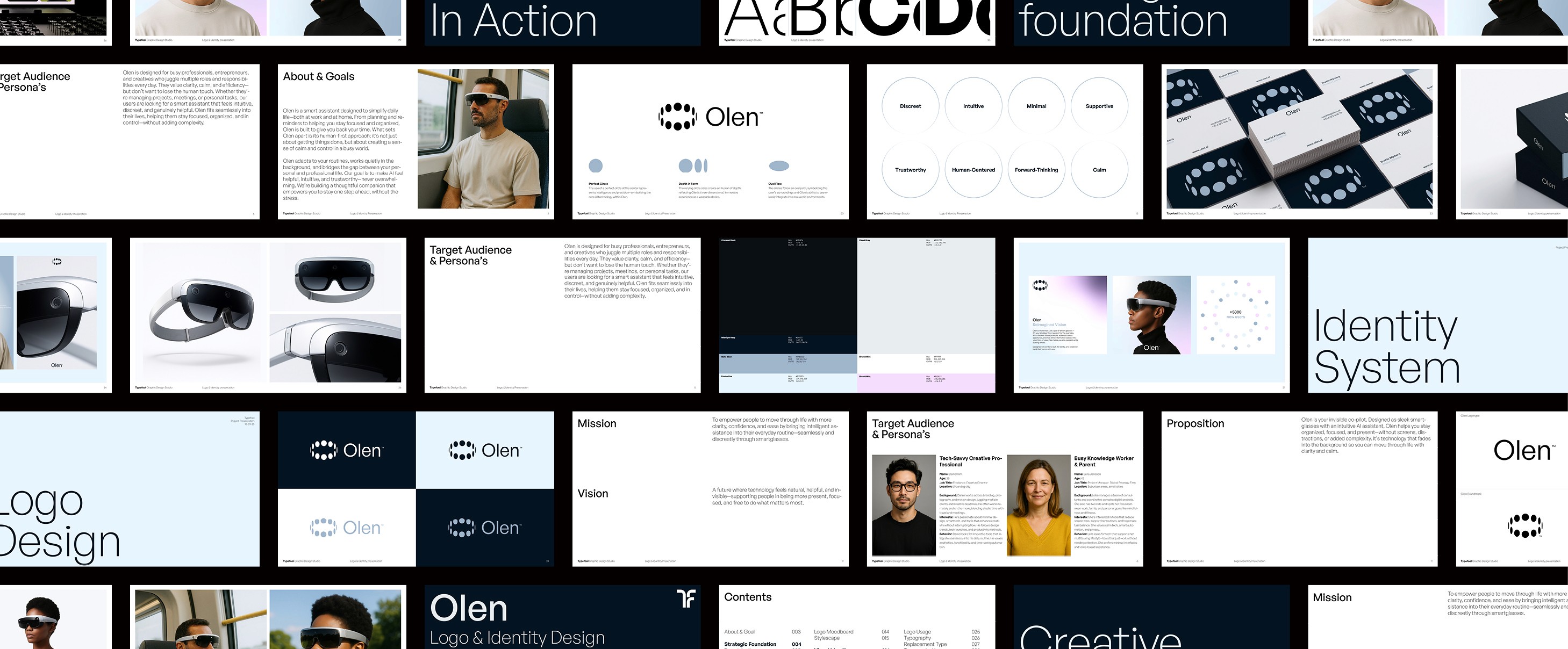 Brand Identity Presenation Olen by Typefool