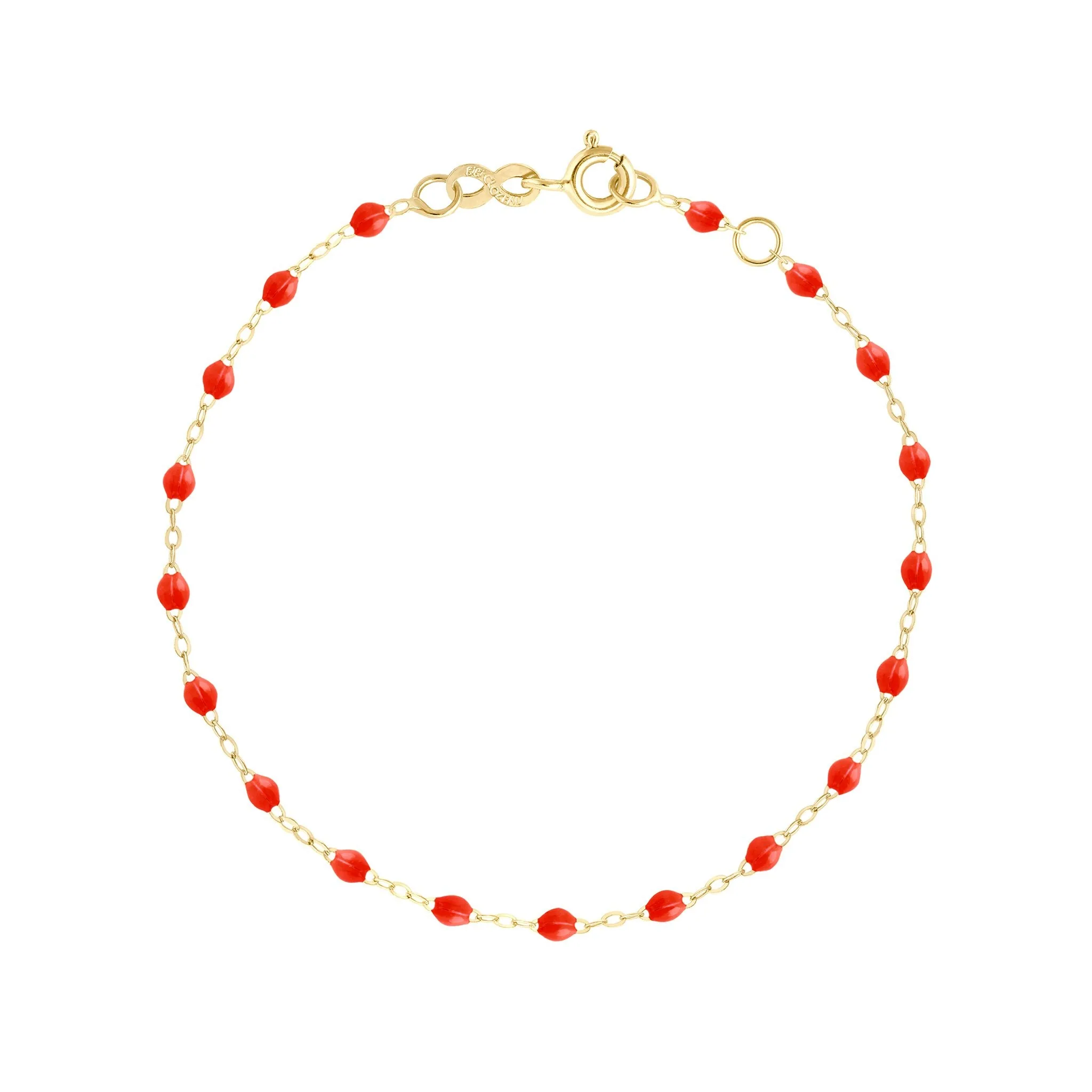 Bracelet corail Classique Gigi, or jaune