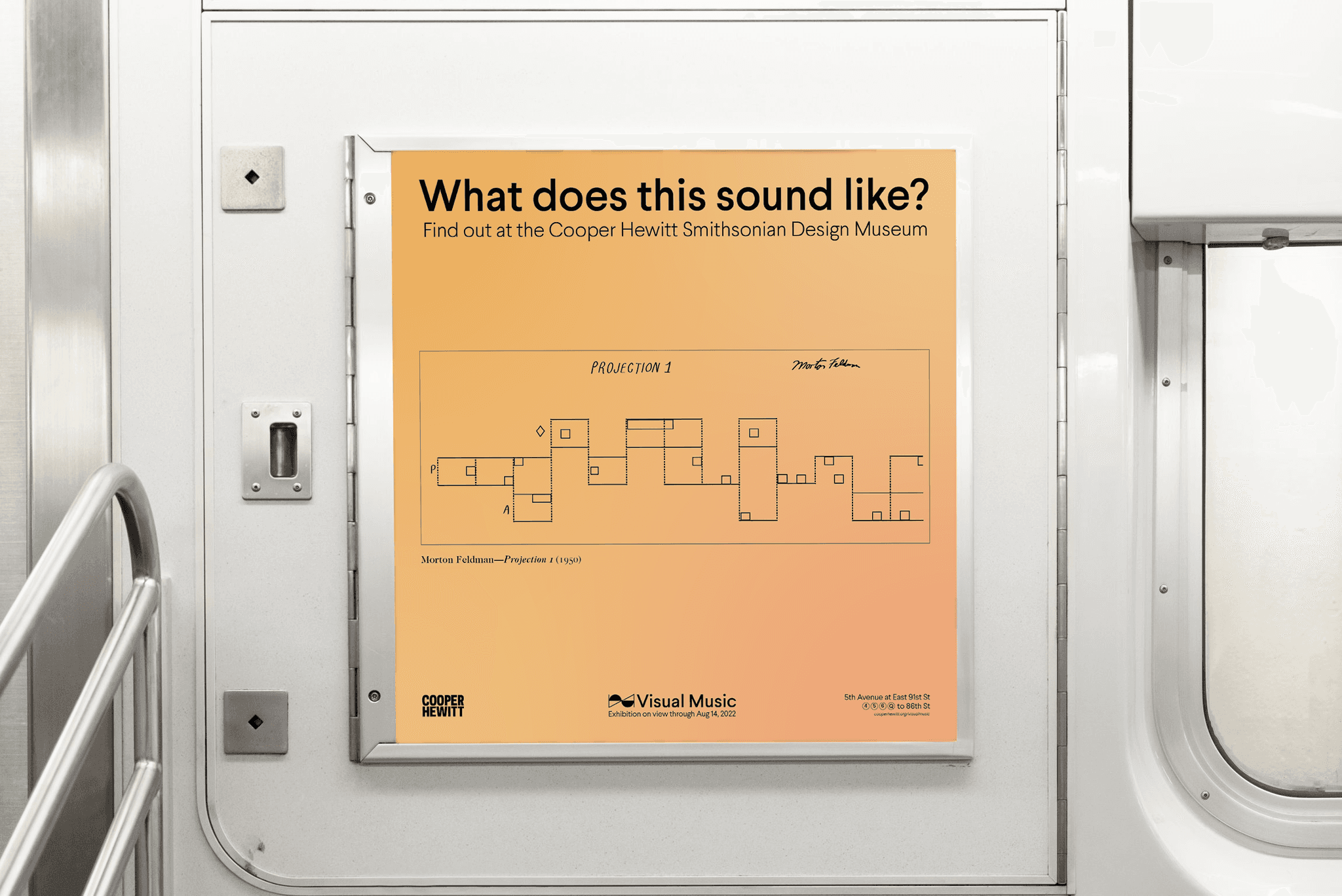 Visual Music subway ad mockup
