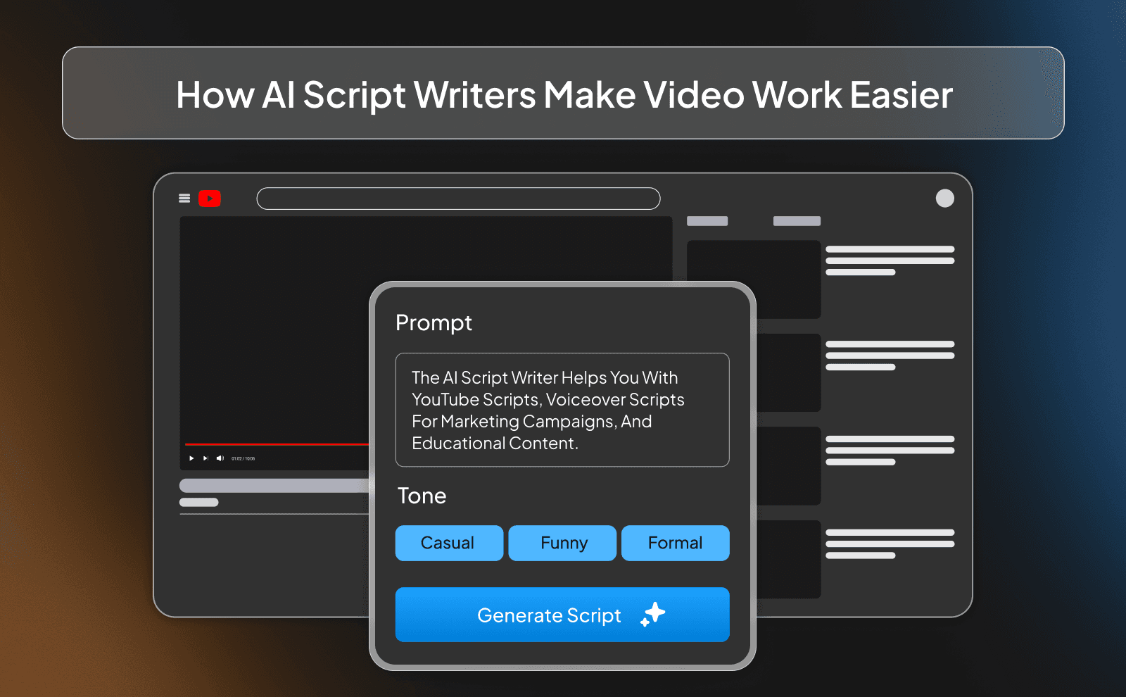 How AI Script Writers Make Video Work Easier