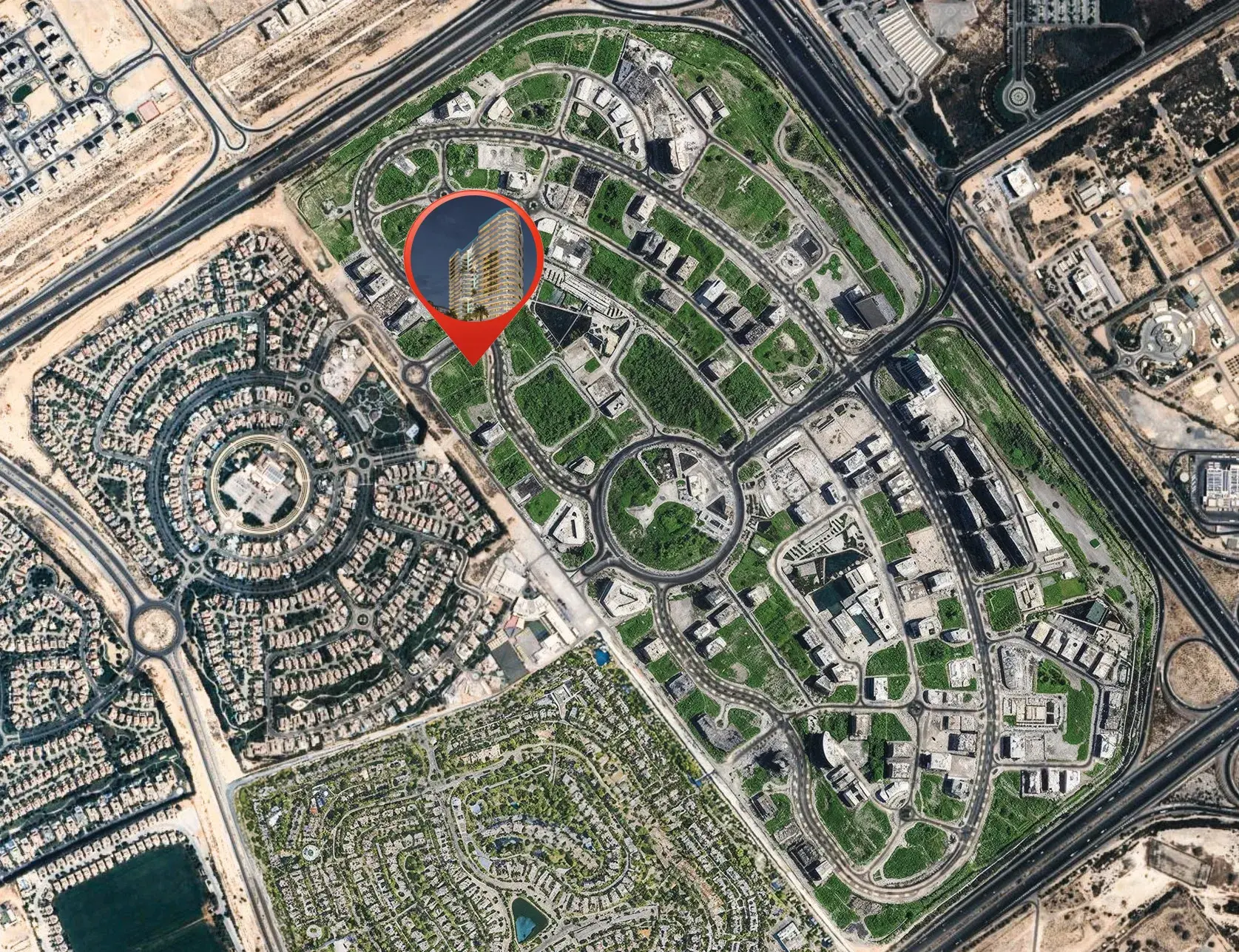 Weybridge Gardens 4 dubailand location map