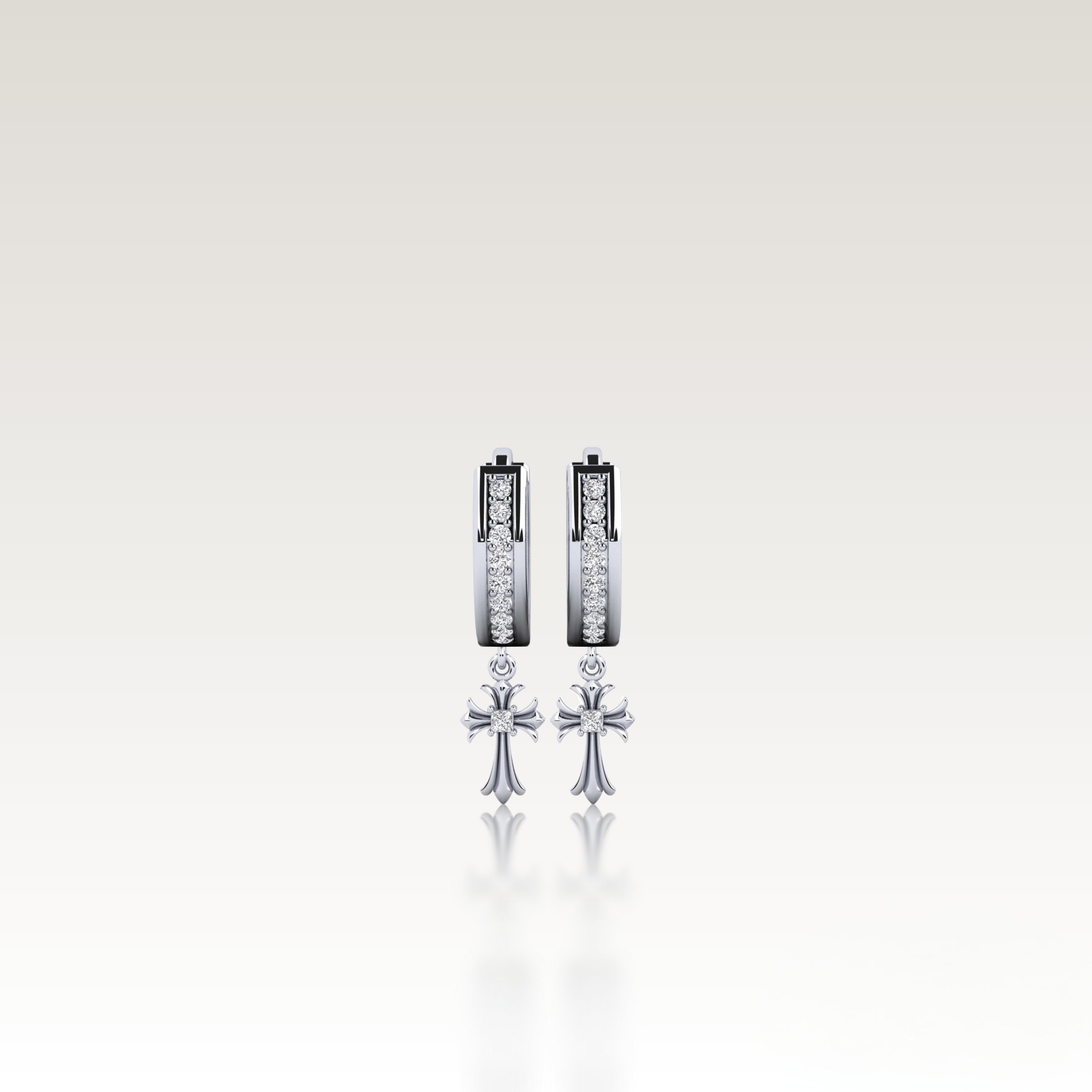 SAINT' Cross Earrings image 3