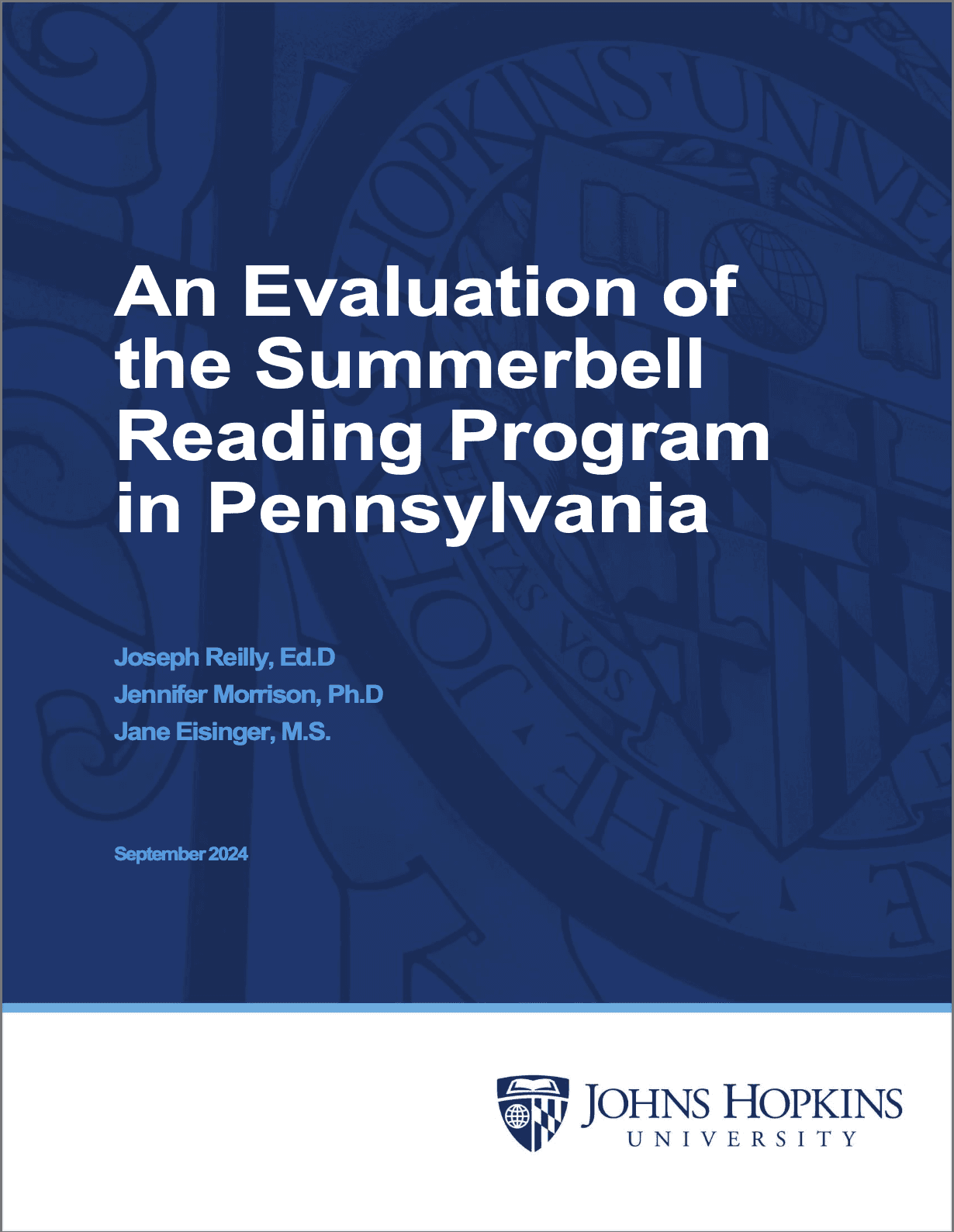 Woman reads a book in a library.