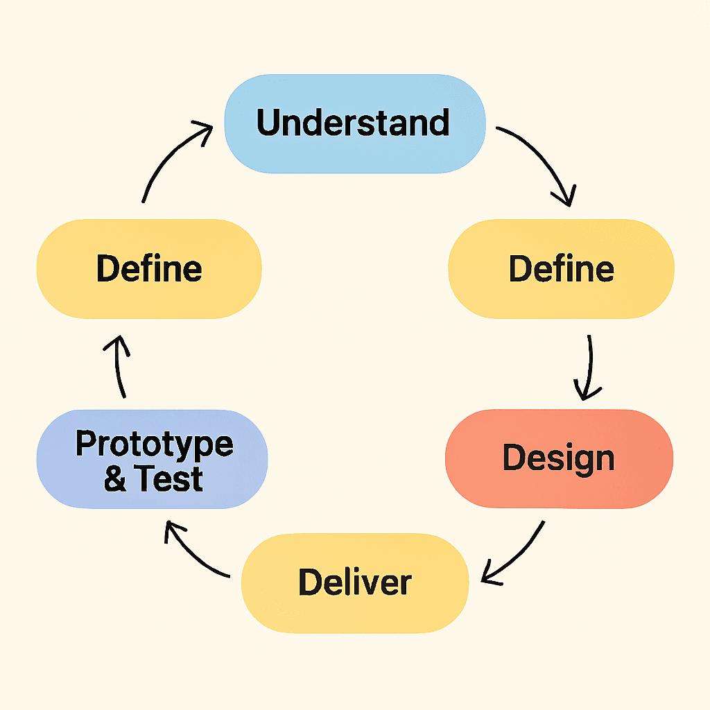 an image representing UX design workflow