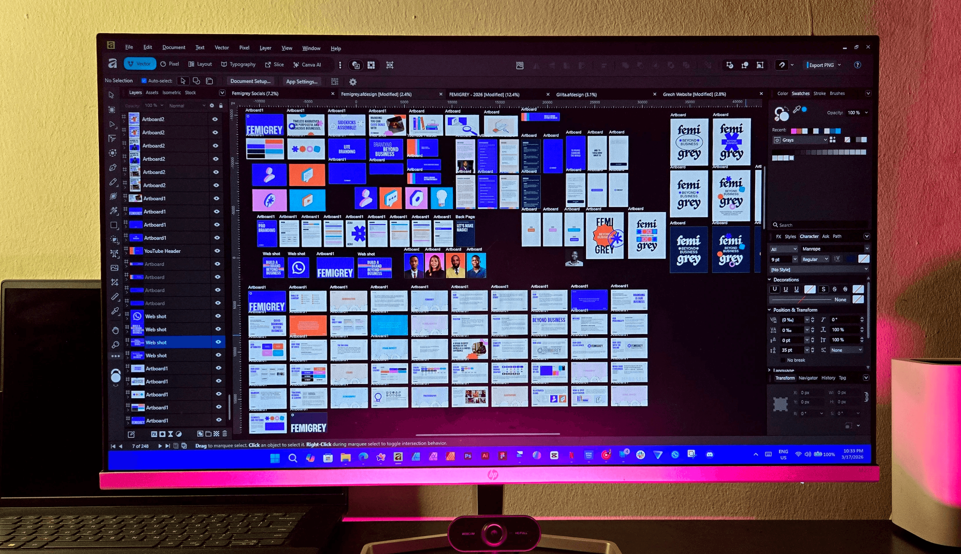 Femigrey - Brand Workflow