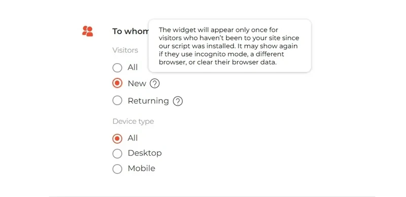 claspo-newcomers-targeting-example