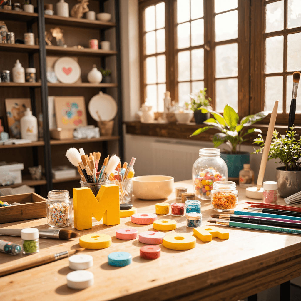 product photography of Resin letters