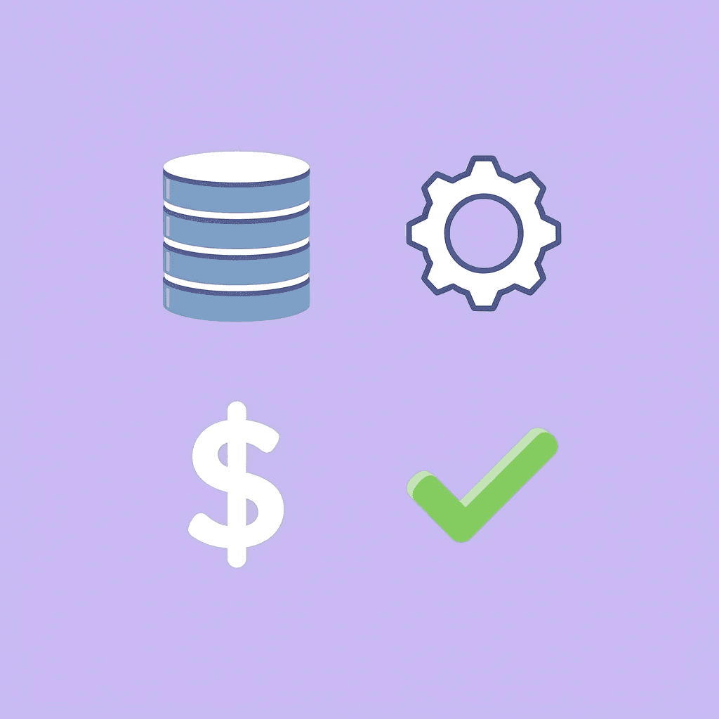 Four pillars of Vertex AI selection: data, systems, budget, and features