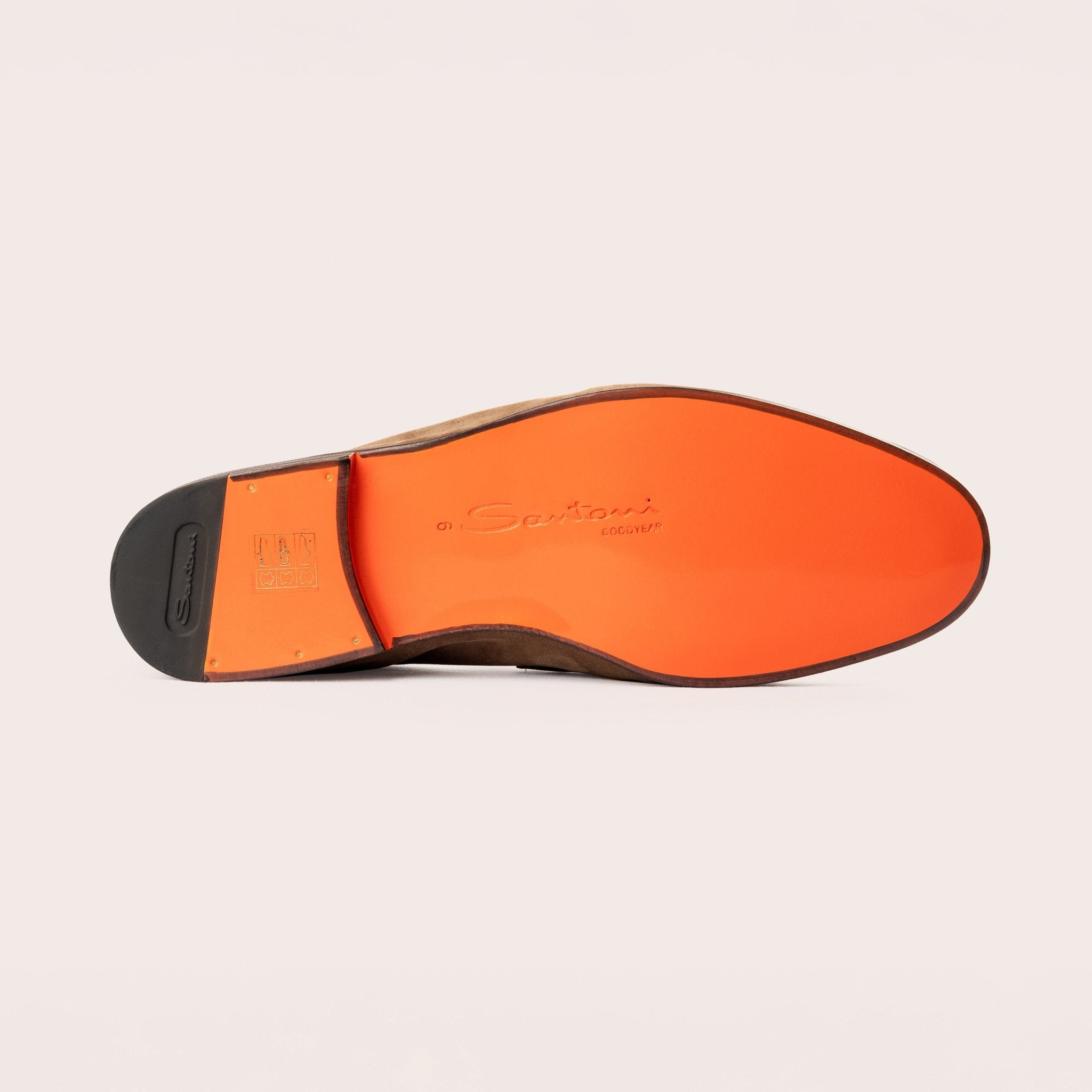 Men’s light brown suede Carlo loafer - Mandelli UK