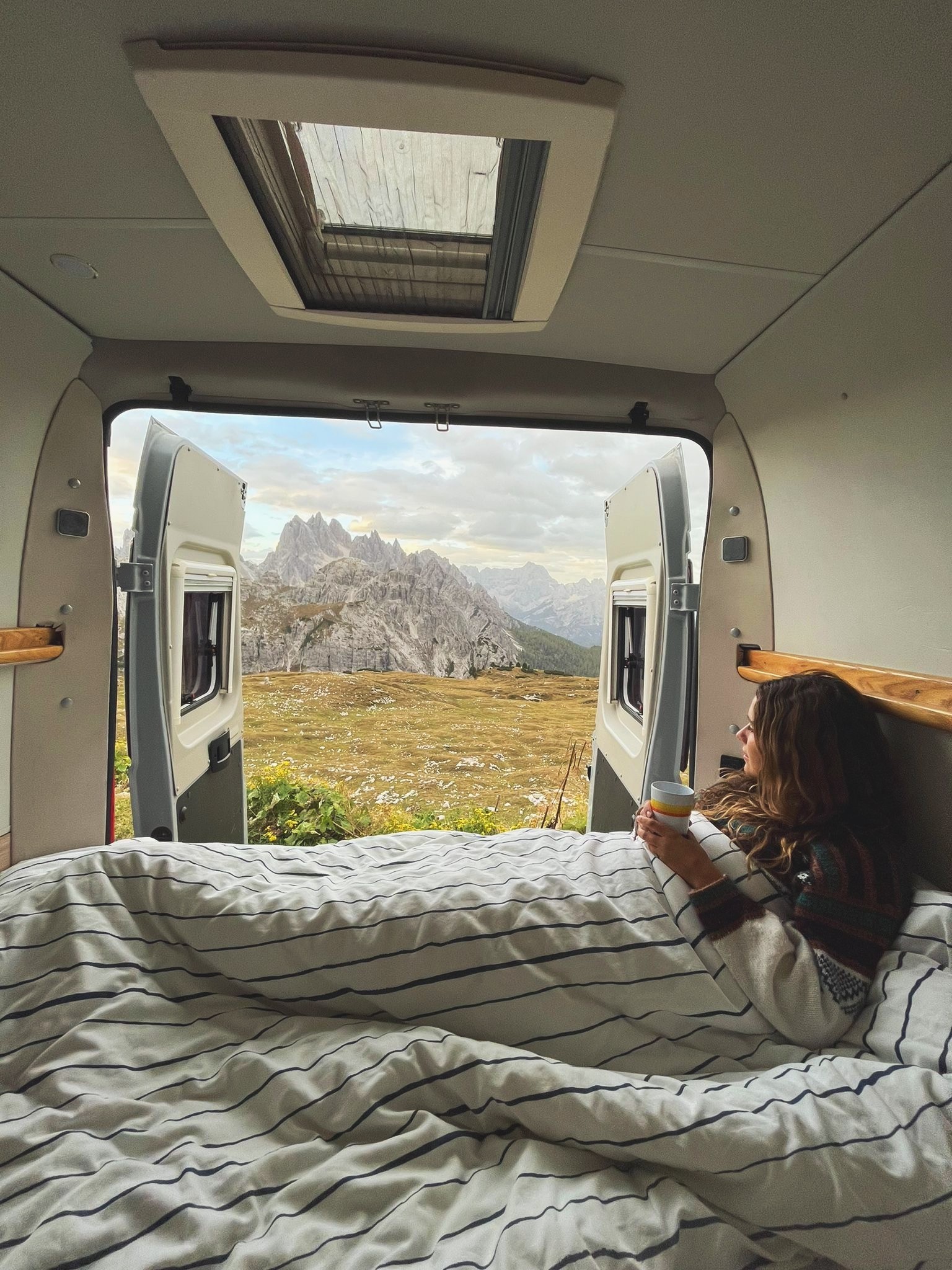 campervan camping in Dolimites