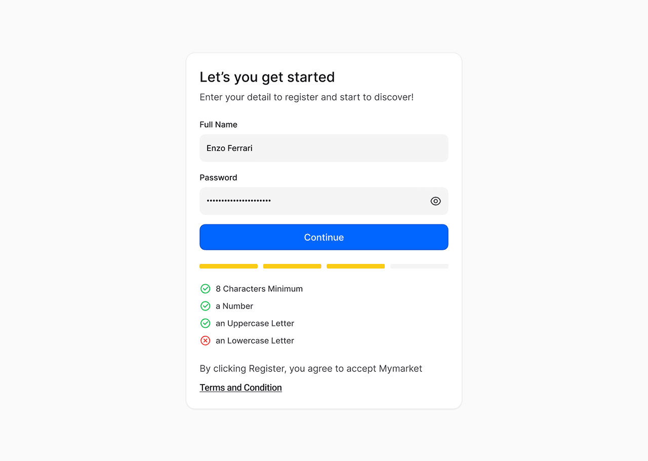 Login form with fields for email and password, plus a blue "Sign In" button at the bottom.
