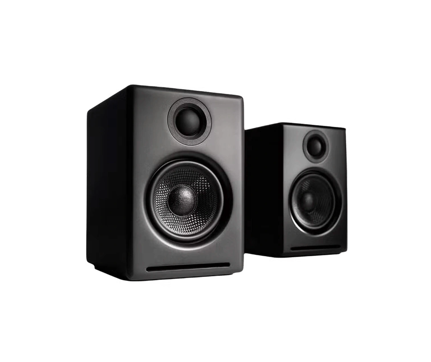 Close up of Audioengine A2 Speakers