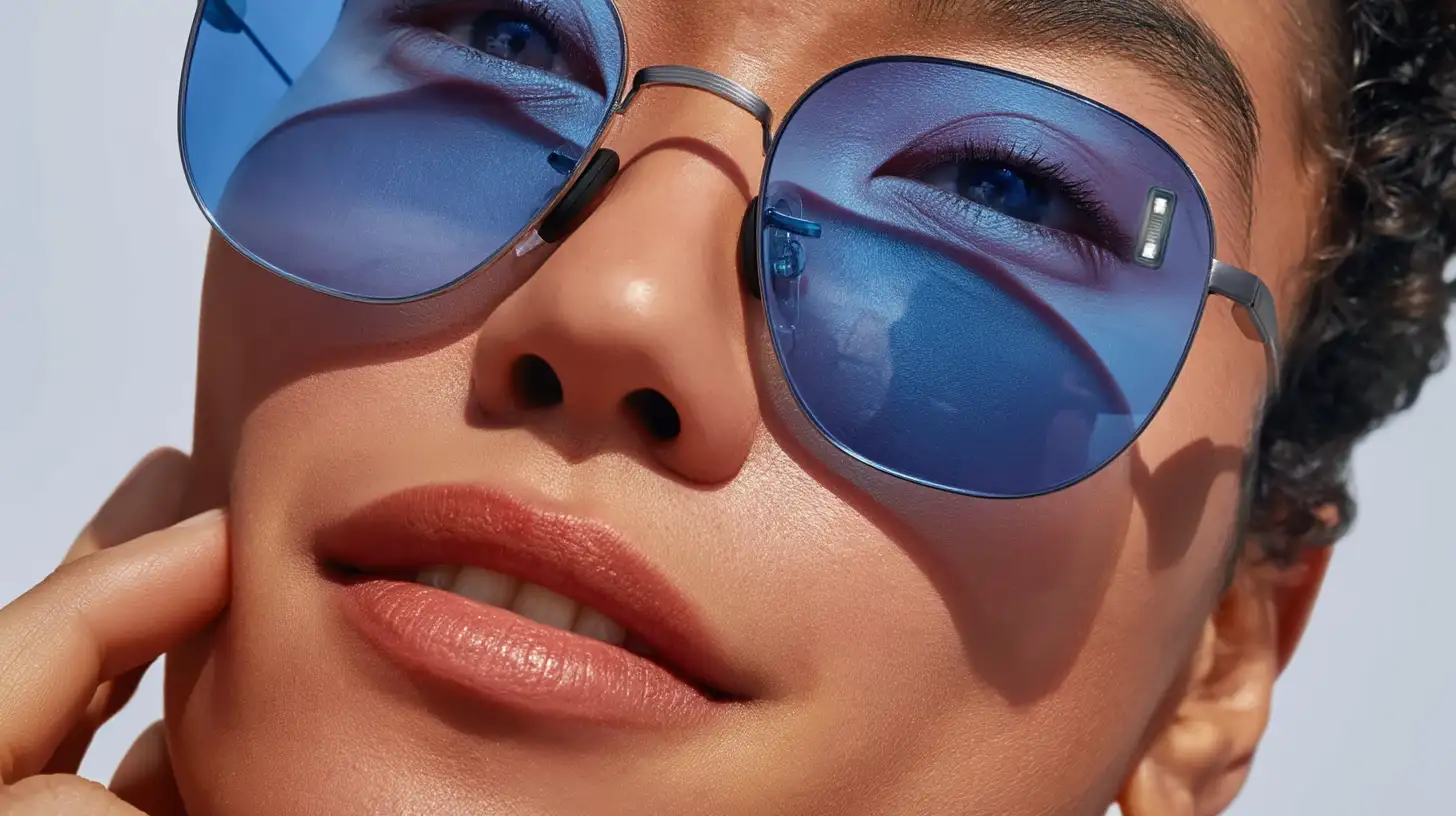 Girl with glasses, White Background, portrait