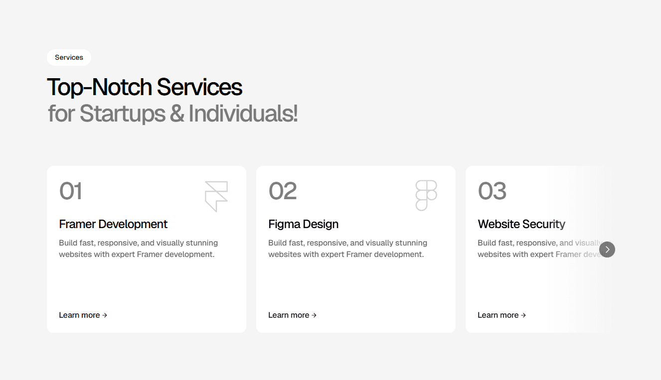 Framer Service Component
