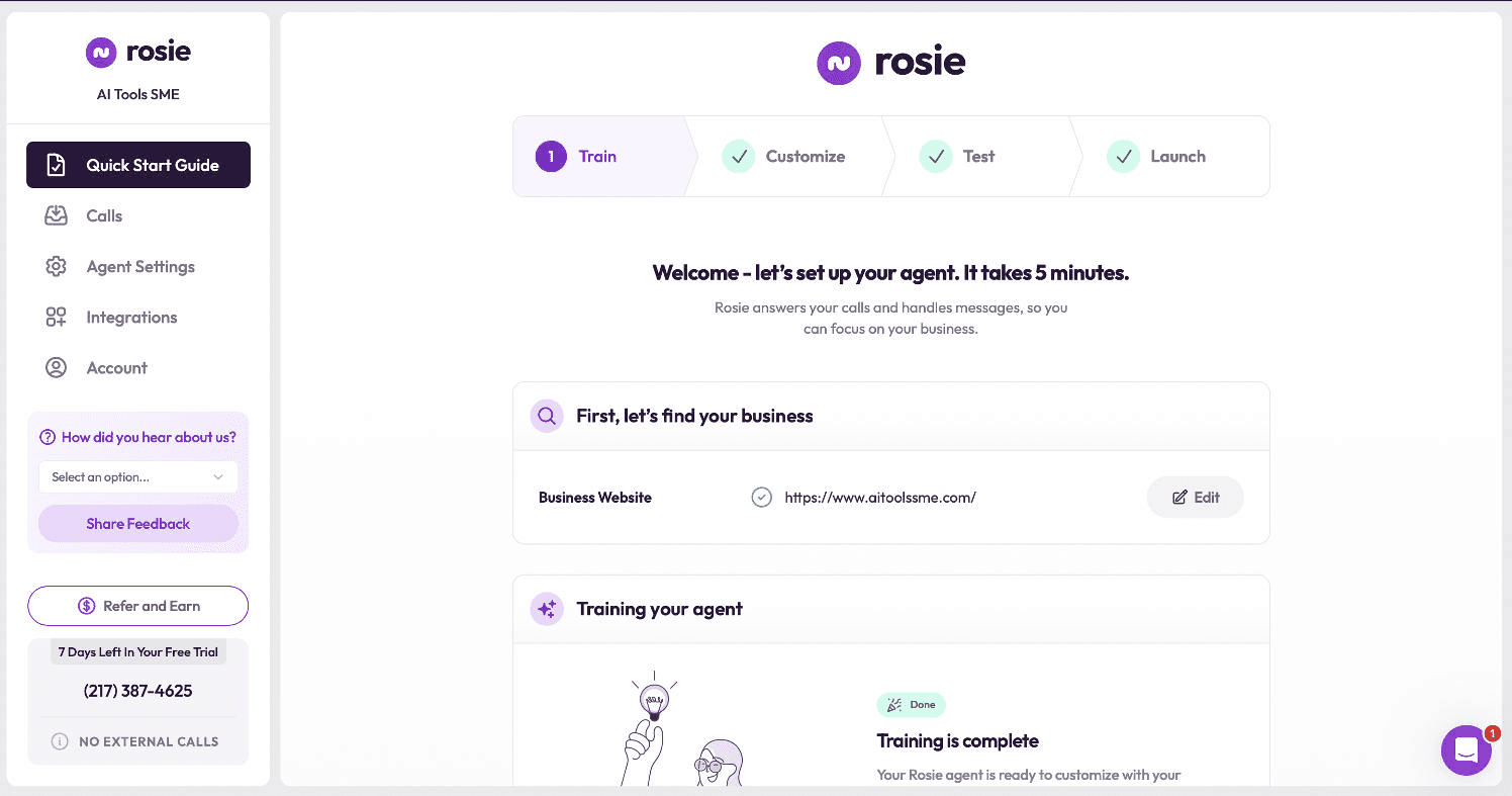HeyRosie Ai Receptionist