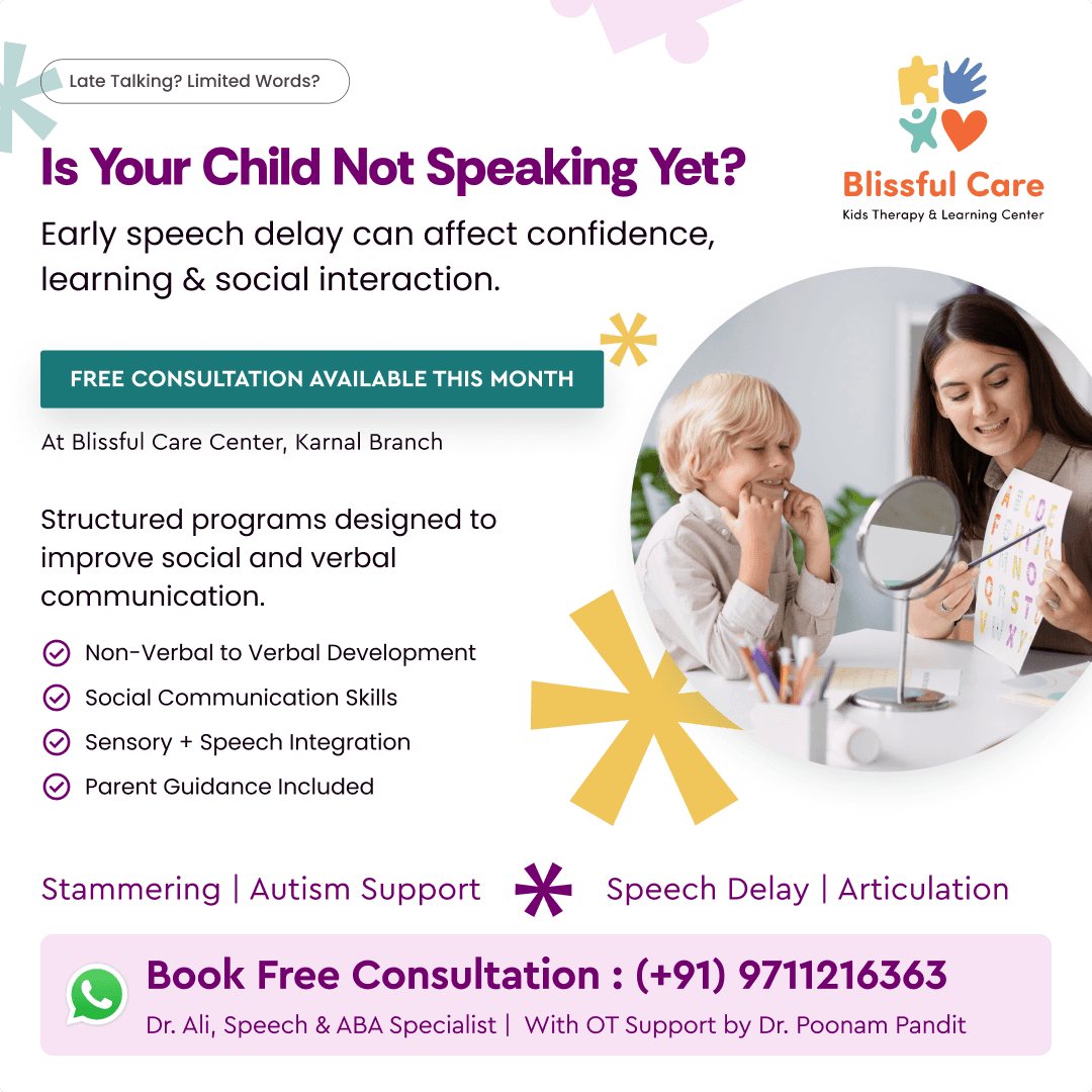 Child receiving developmental therapy at Blissful Care Center