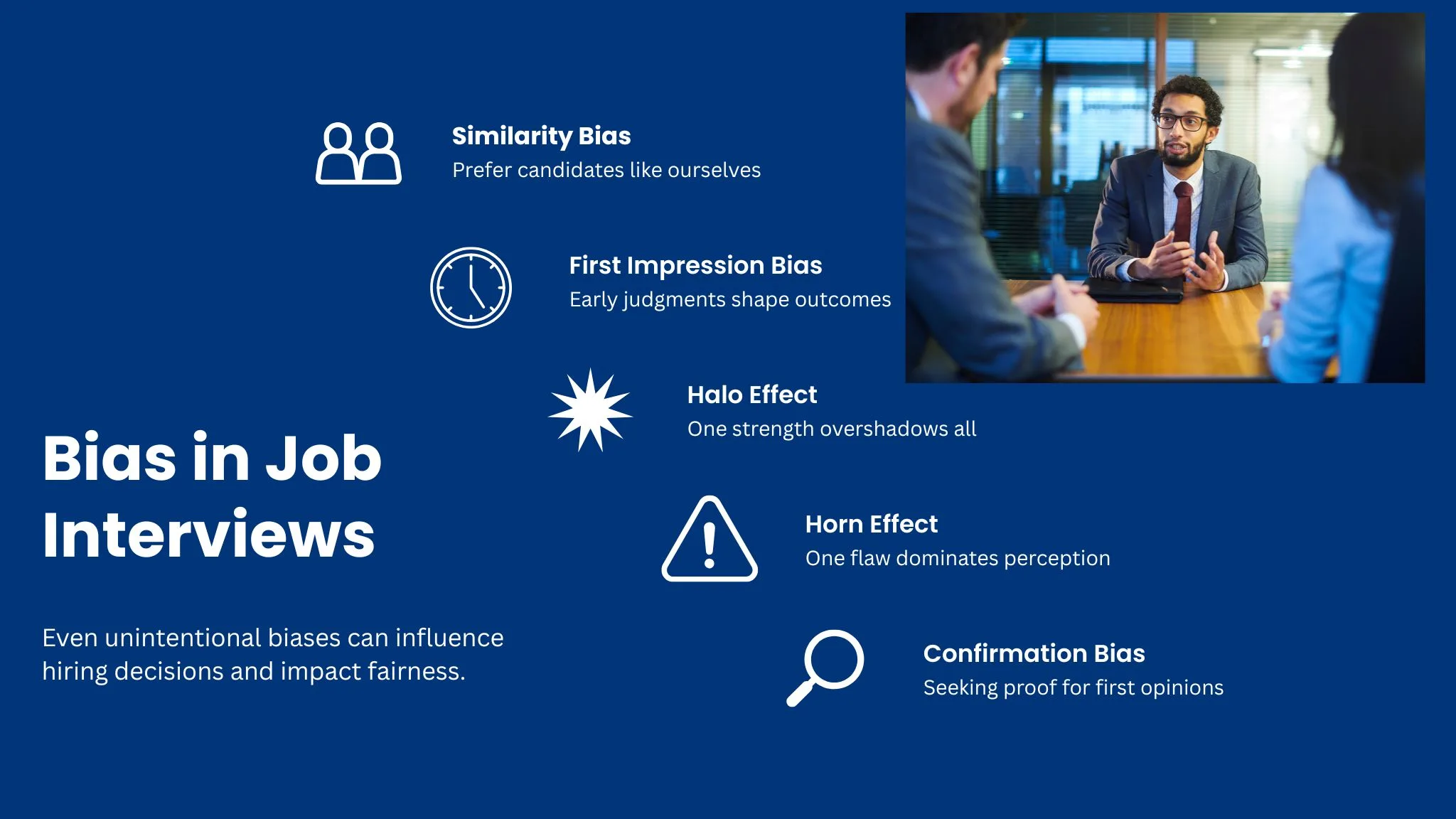 Bias in Job Interviews