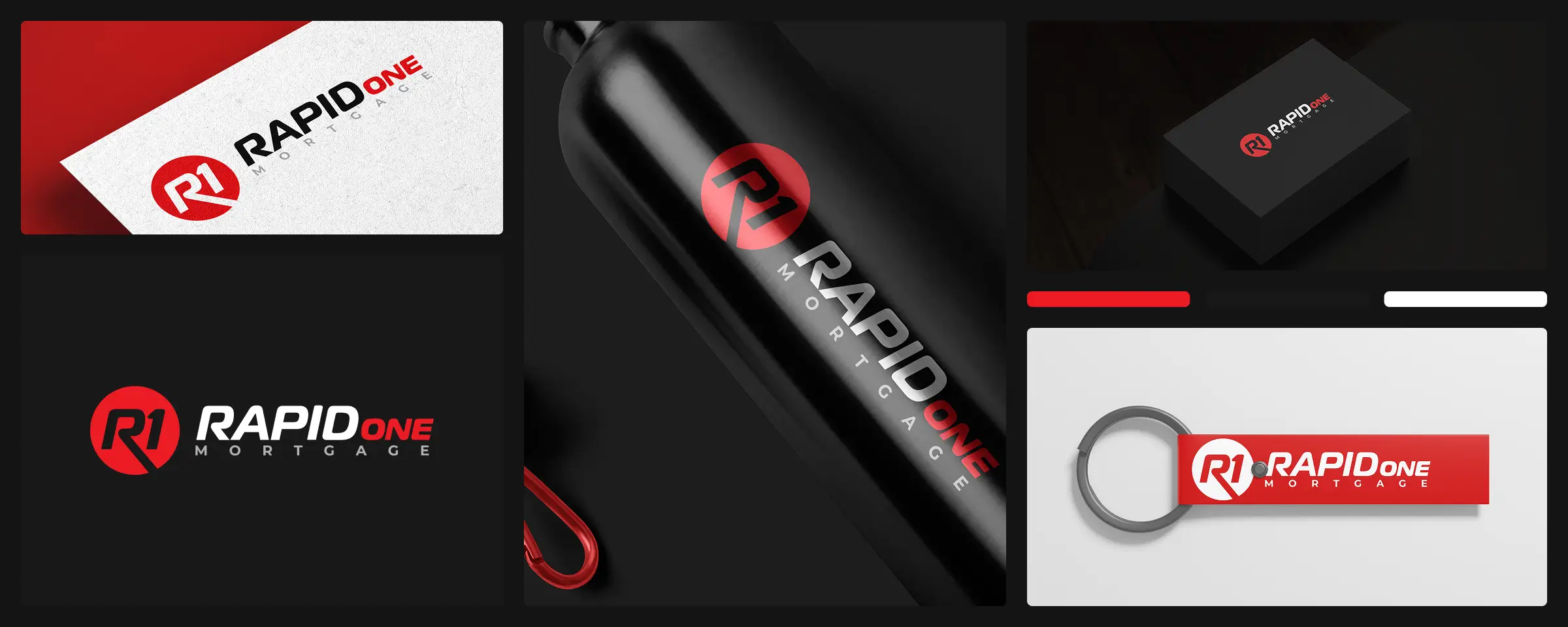 Rapid One Brand Guidelines: Open documentation showing rules for logo safe space and usage on different backgrounds in a black booklet.