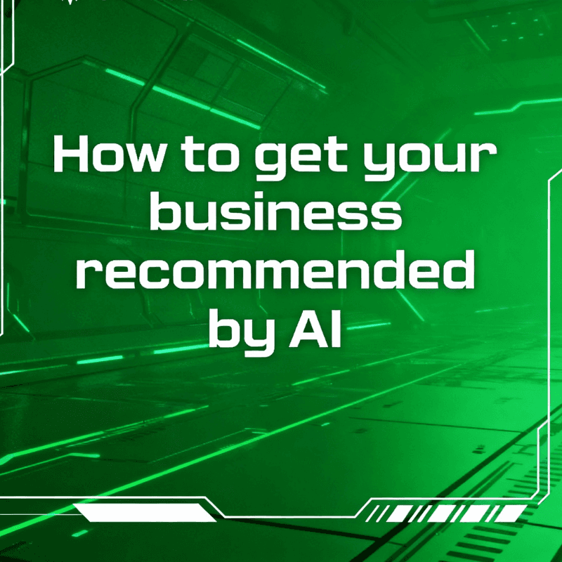 Futuristic green digital background featuring the bold white headline text 'Why Your E-Commerce Site Isn’t Cited in AI Results And How to Fix It', designed for a GEO-focused blog cover.