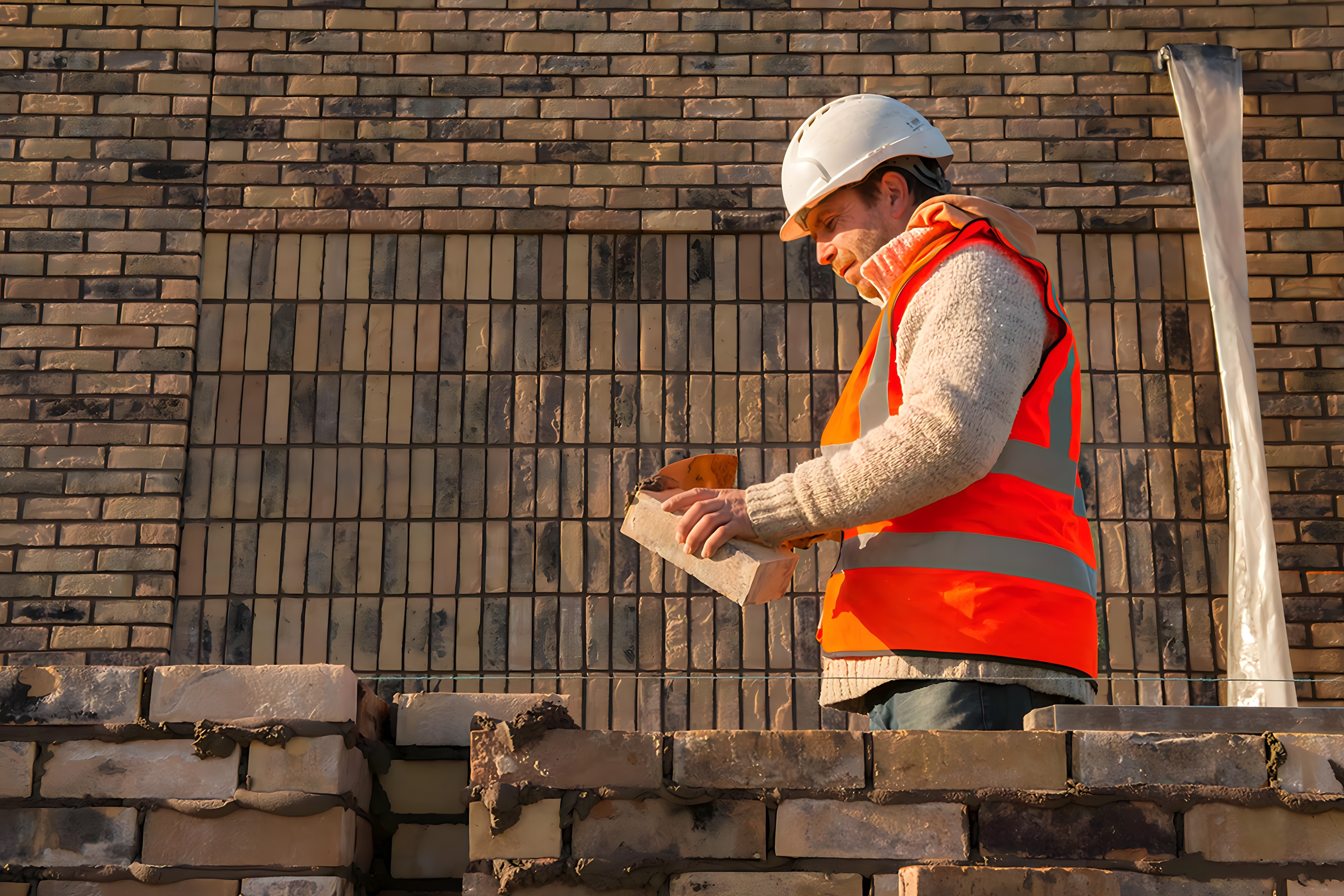 Brickwork construction at Shrewsbury Business Park delivered by Matrix IDC as main contractor