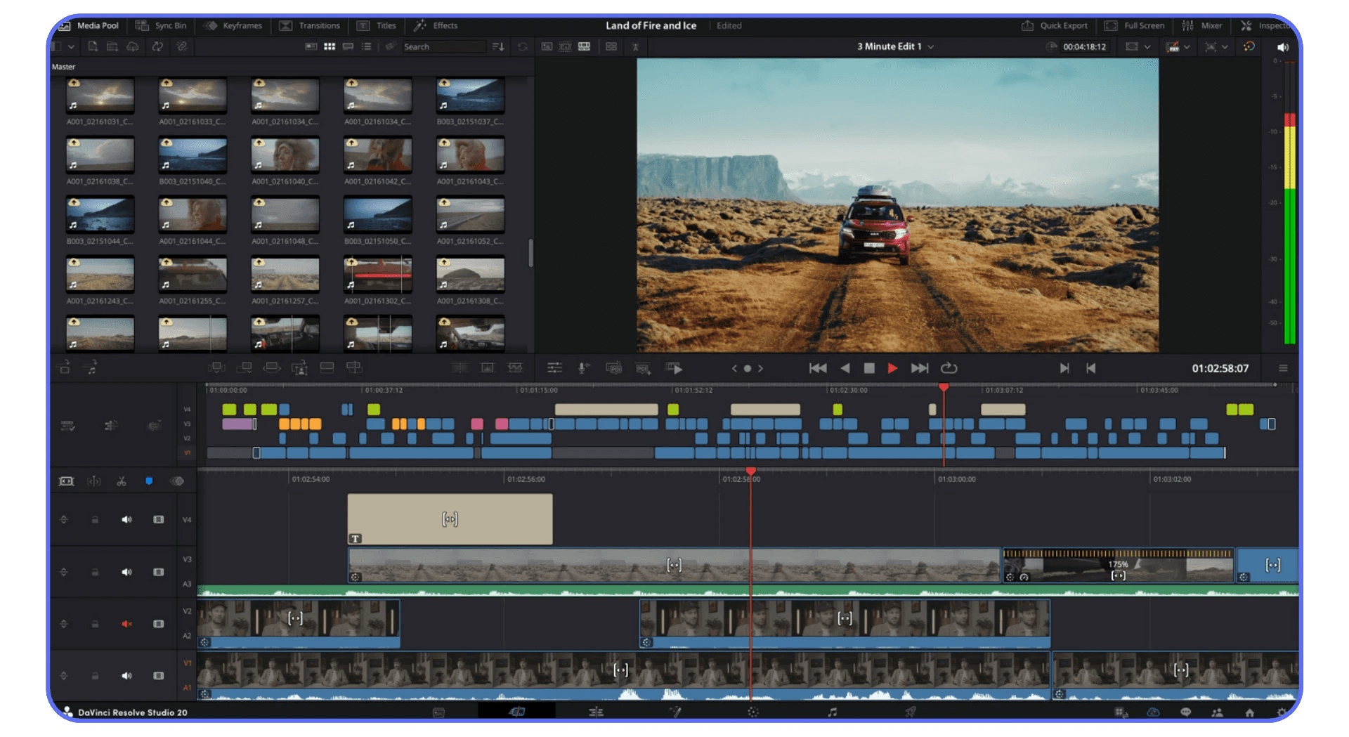 Editor using DaVinci Resolve interface with color grading panel on screen