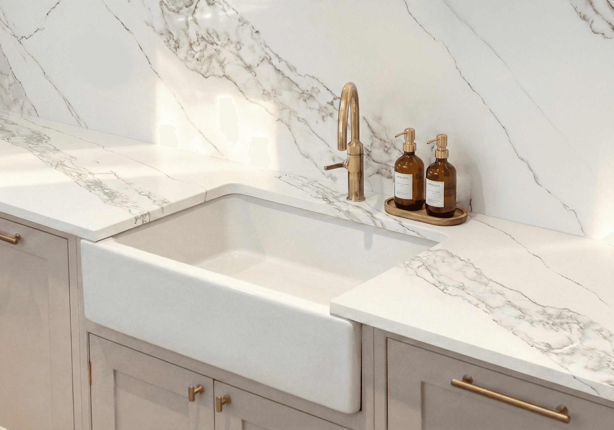 calacatta riviera quartz dallas fort worth countertop installation quartz gold hardware