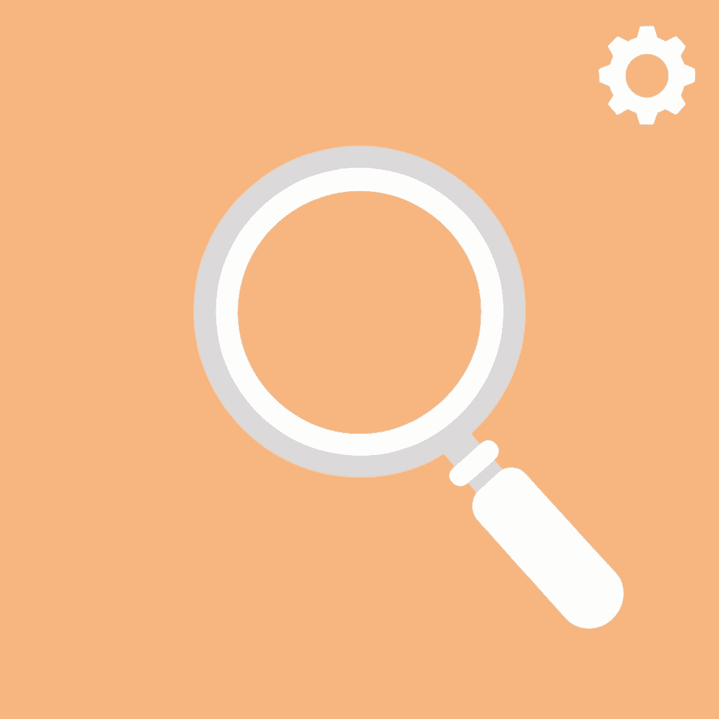 Magnifying glass icon representing detailed analysis of SEO agency methodology