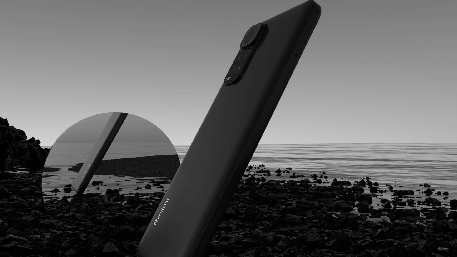 Photoreal 3D visualization of Redmi Note 11S in different color options