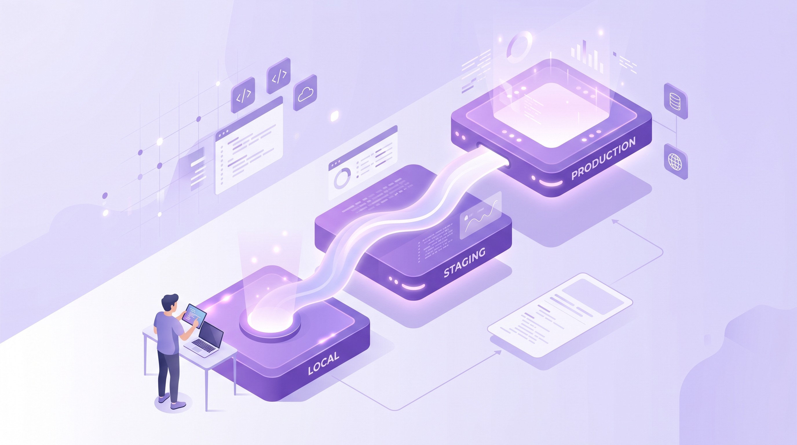 Shopify Functions deployment pipeline across local staging and production environments