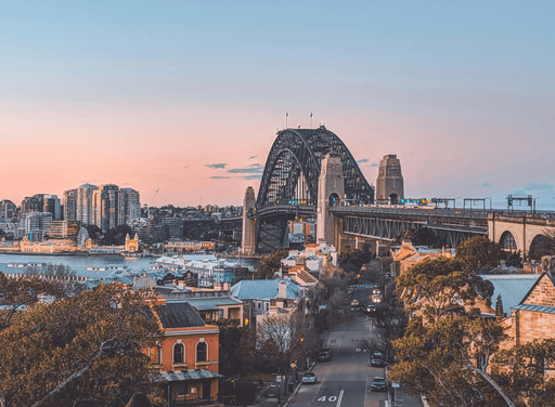 Image of the Sydney harbor bridge