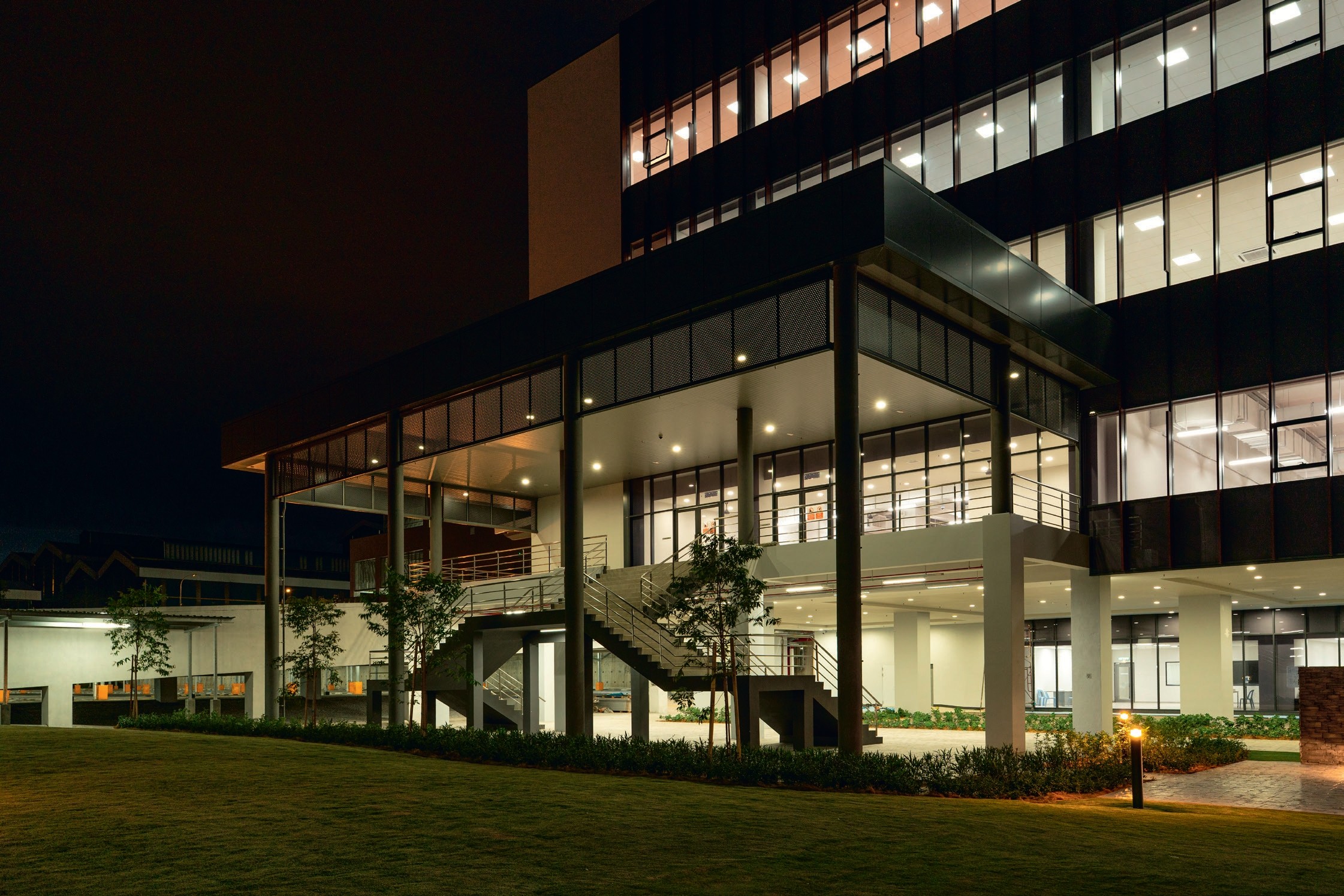 Exterior view of Koa Denko Factory & Office project by Asima Architects