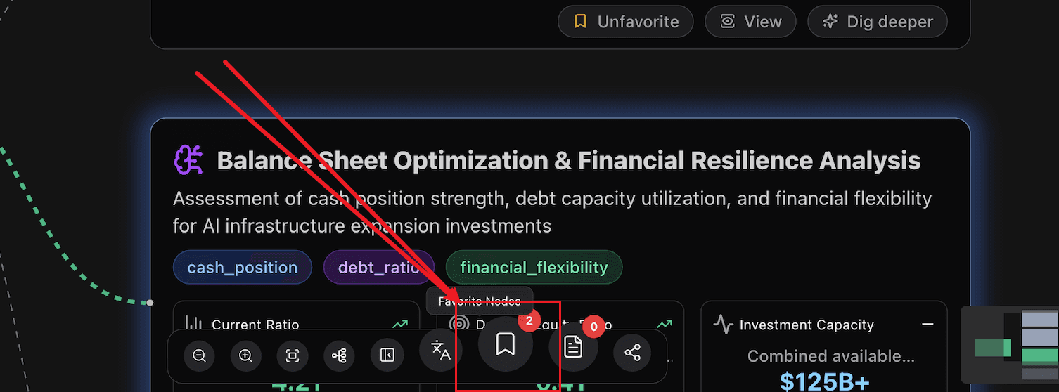 Favorite Nodes button