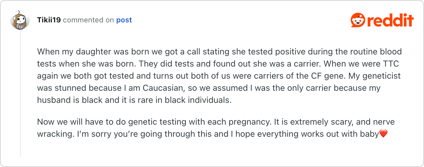 Post on Reddit