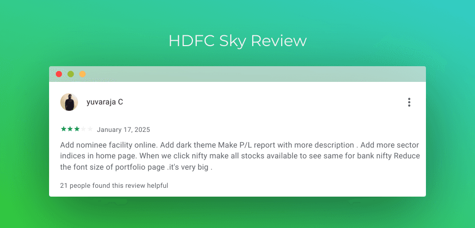 HDFC Sky 3 Star Review