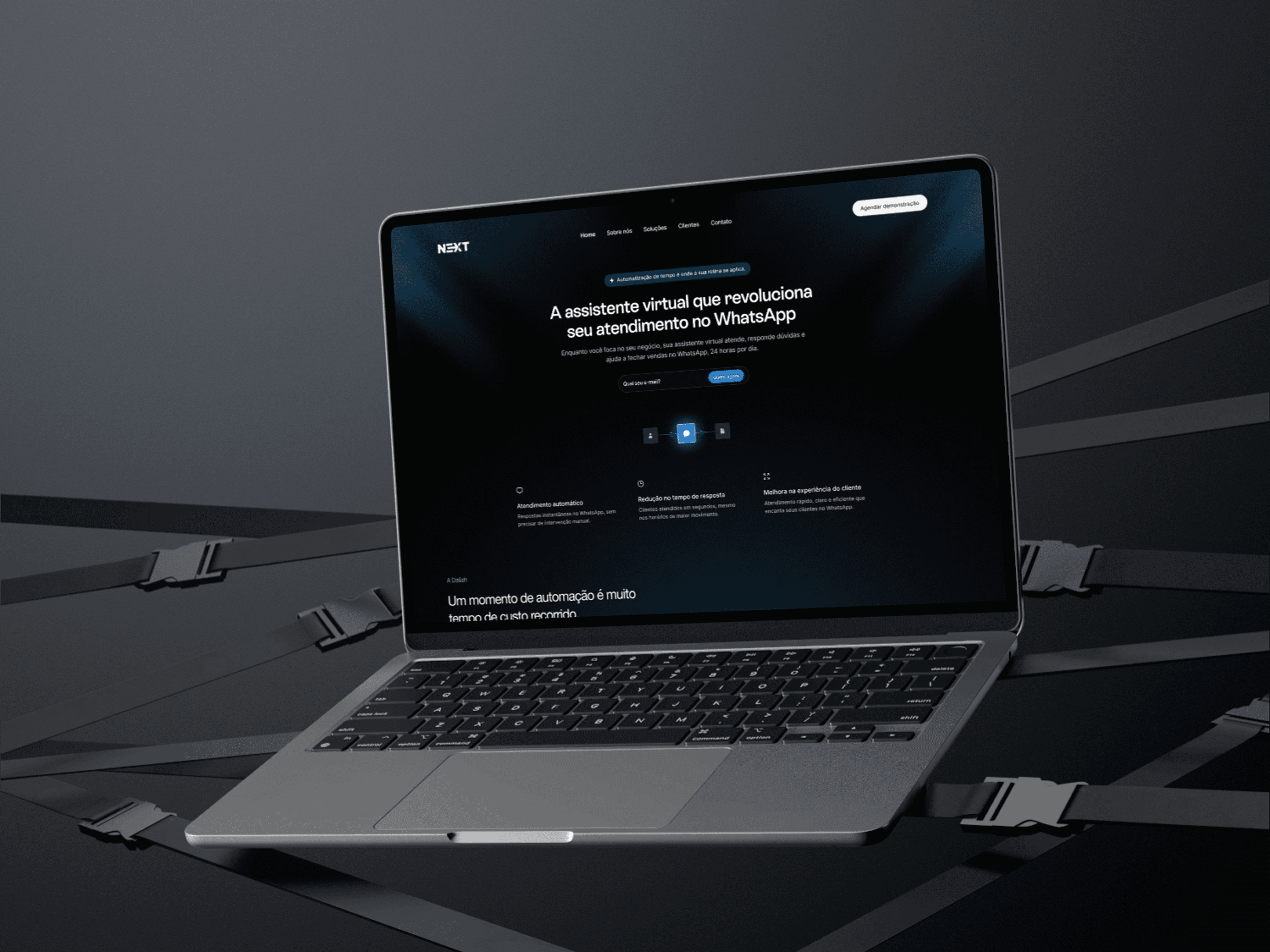 Laptop showing Orbit UI