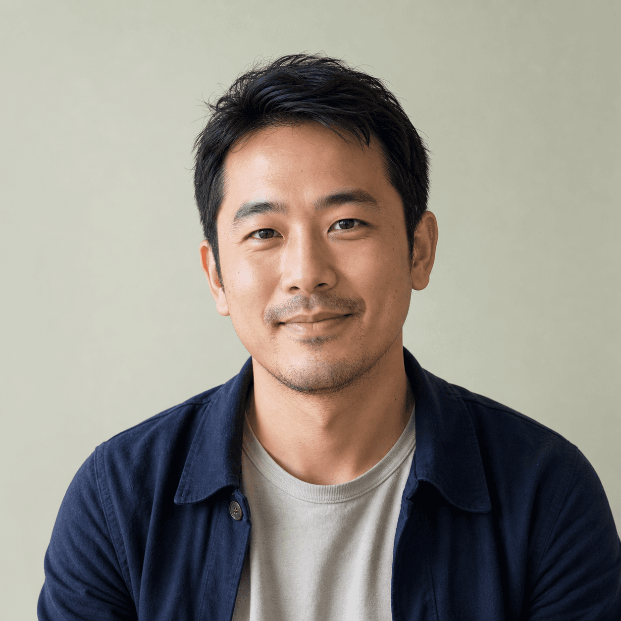 Portrait of Daniel Cho, a fictional Stowstead customer
