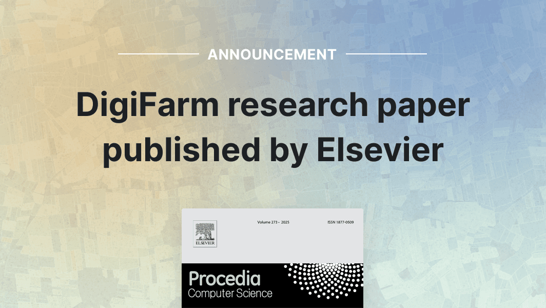DigiFarm research paper is officially published by Elsevier. short image
