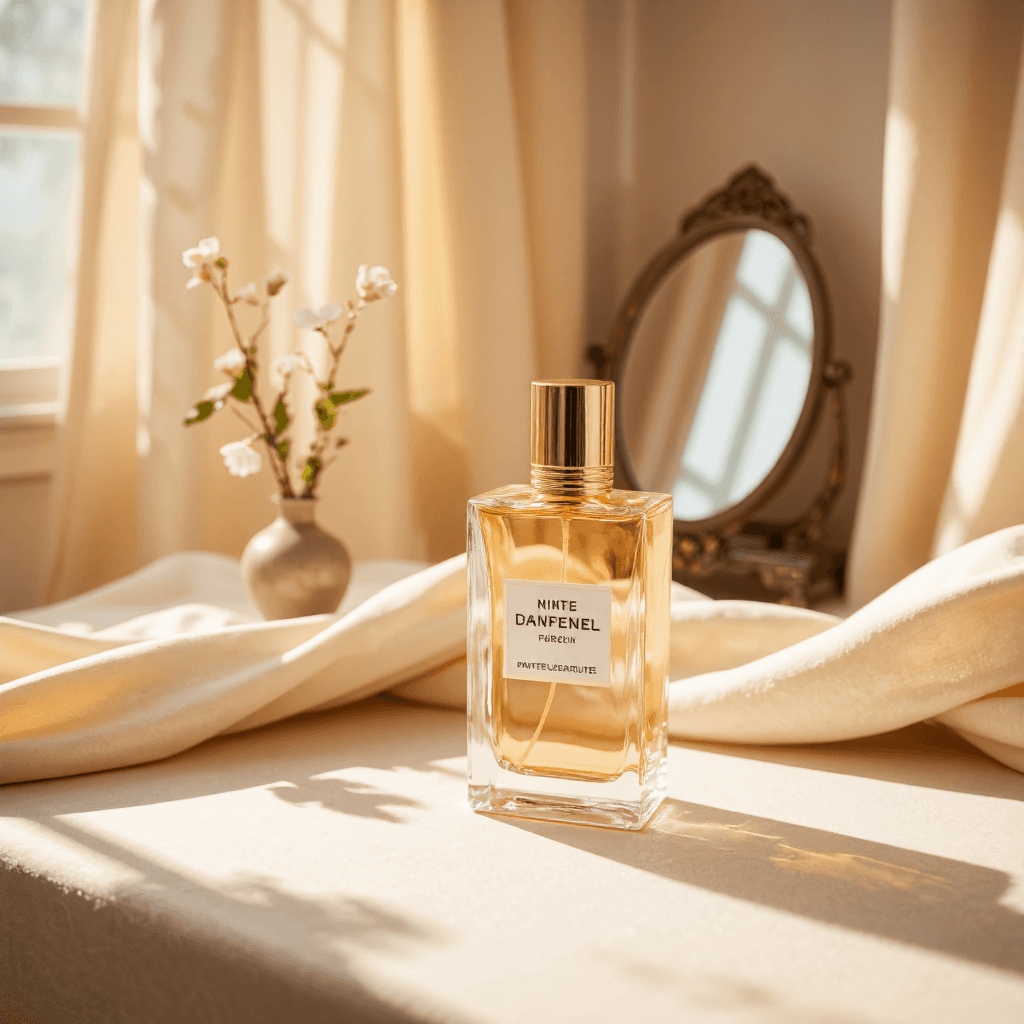 product photography of perfume