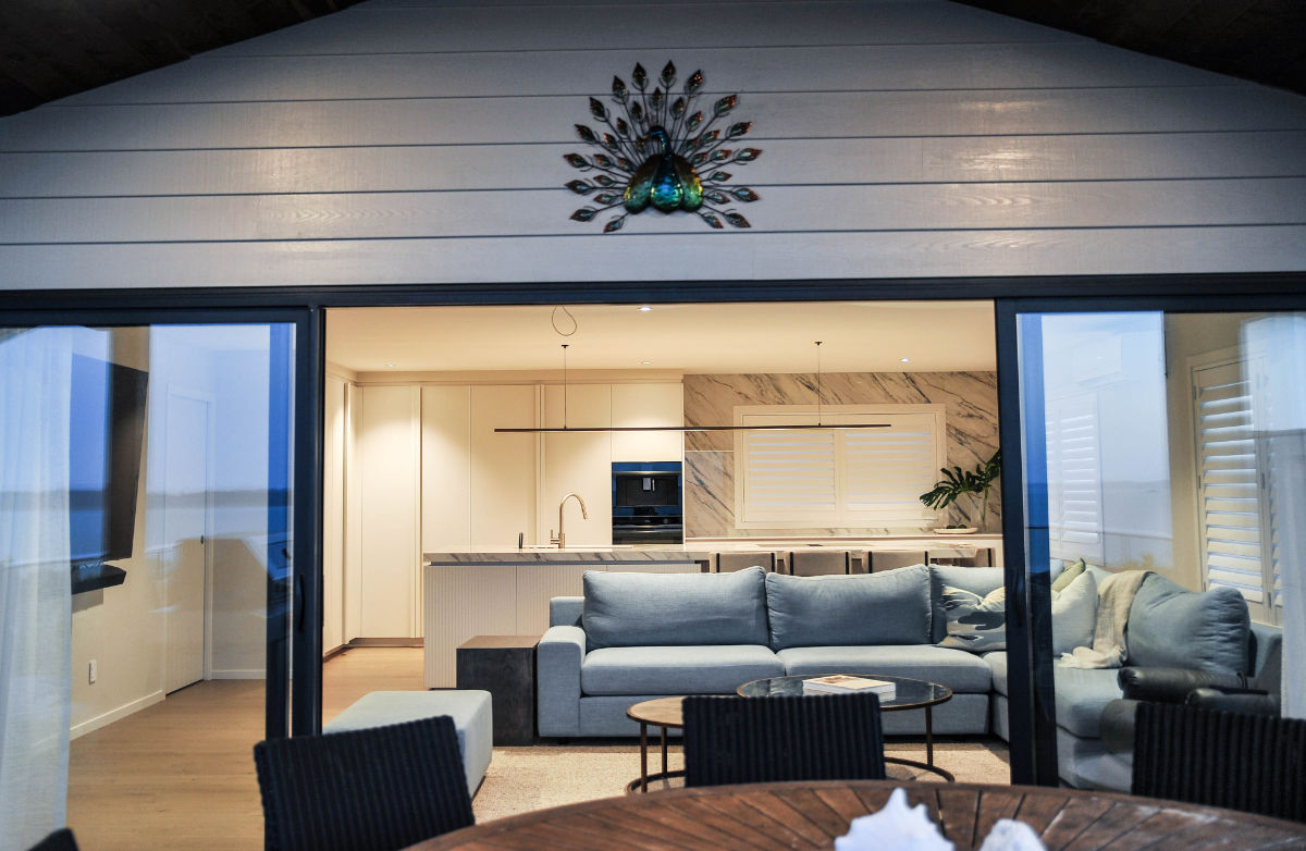 The exterior of an entirely renovated living area, East Auckland, Maraetai