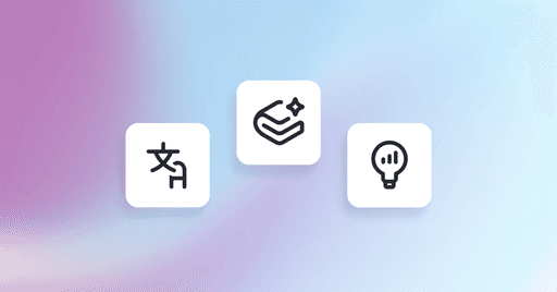 A header image with icons for Translations, AI Assistant, and Insights